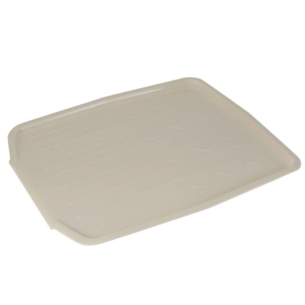 Countertop Draining Tray Dish Rack Essential Compact Drainage Function Easy Clean Kitchen Drying Surface 100% PP Material