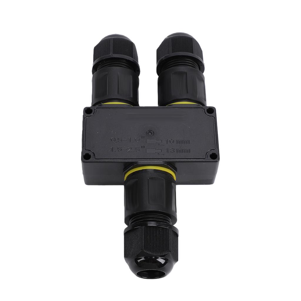 2 Pcs Water Proof Junction Box IP68 3 Way 3P 24A M20 Electrical Quick Release Cable Connector Outdoor Junction Box for