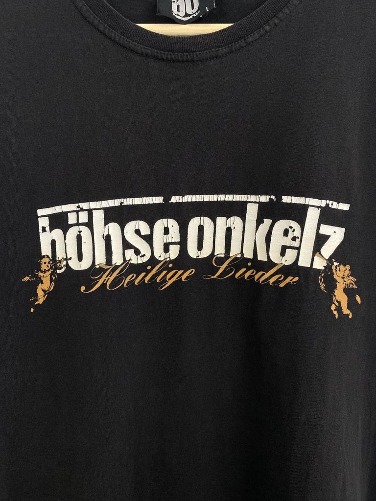 Band Tees × Vintage Böhse Onkelz Vintage 90s Rock Band Tee Tour T-Shirt Size Onkelz Global Tour T-shirt Street Hip Hop Oversized Y2k Casual Clothing