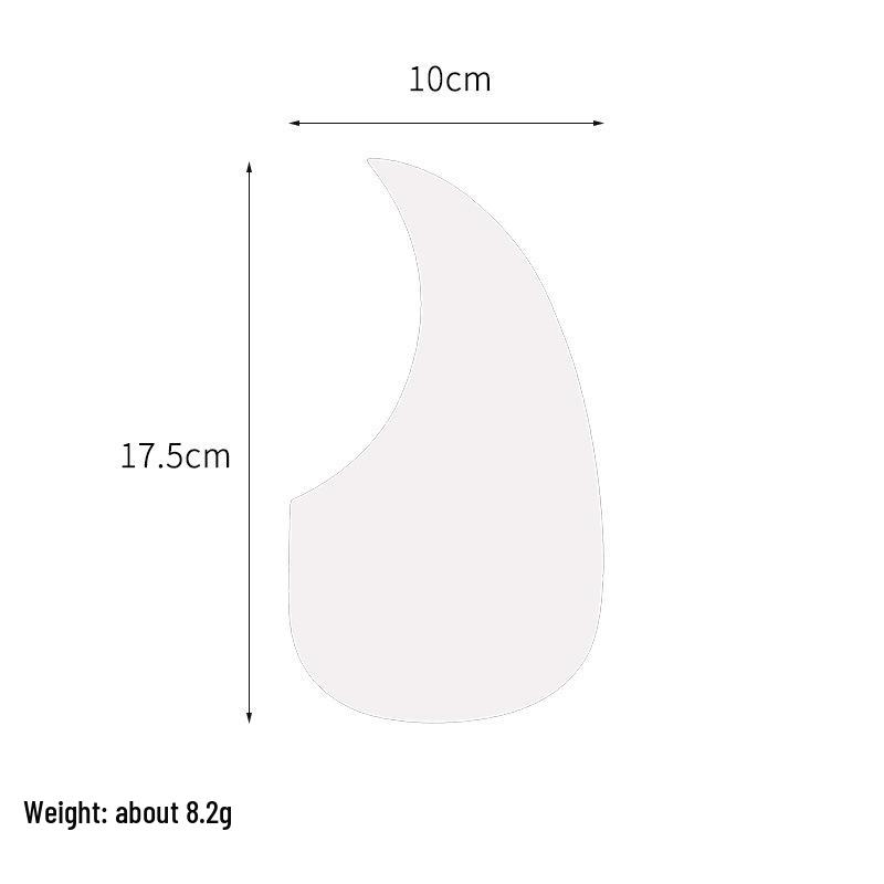 Gitaar slagplaat voor 38", 40", 41" – Gekleurde Onregelmatige Vorm, Geschilderd Stickerbord Accessoire