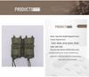 Tactical MOLLE-Compatible Double Magazine Pouch - Durable Nylon