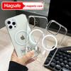 Compatible iPhone 16 Pro Max Case: High-Transparency PC, Bare Feel, Magnetic for Apple 15, Simple, Transparent.