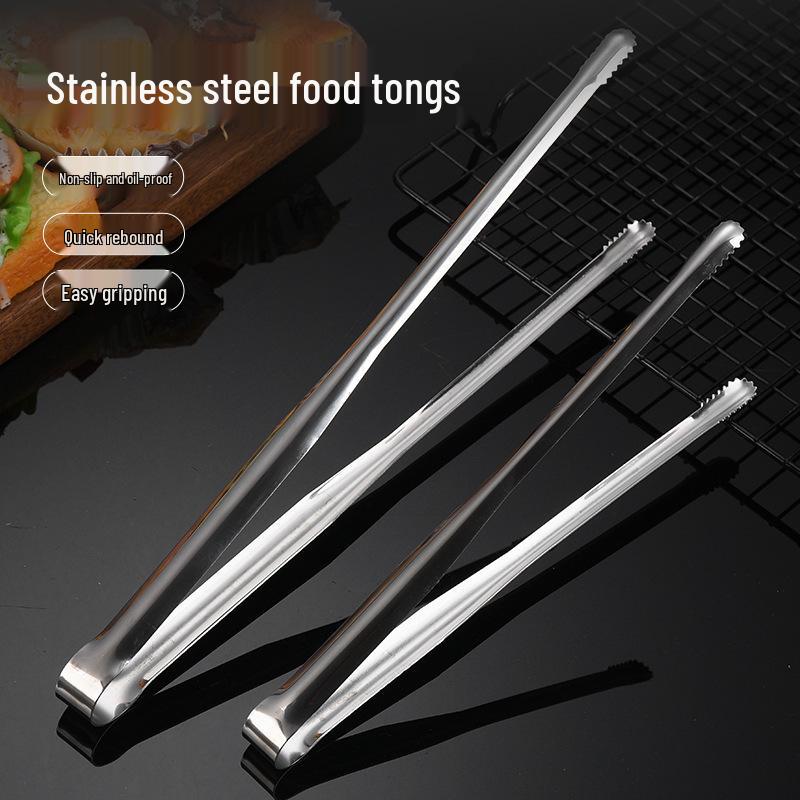 304 Stainless Steel Anti-Scald Buffet and Barbecue Tongs