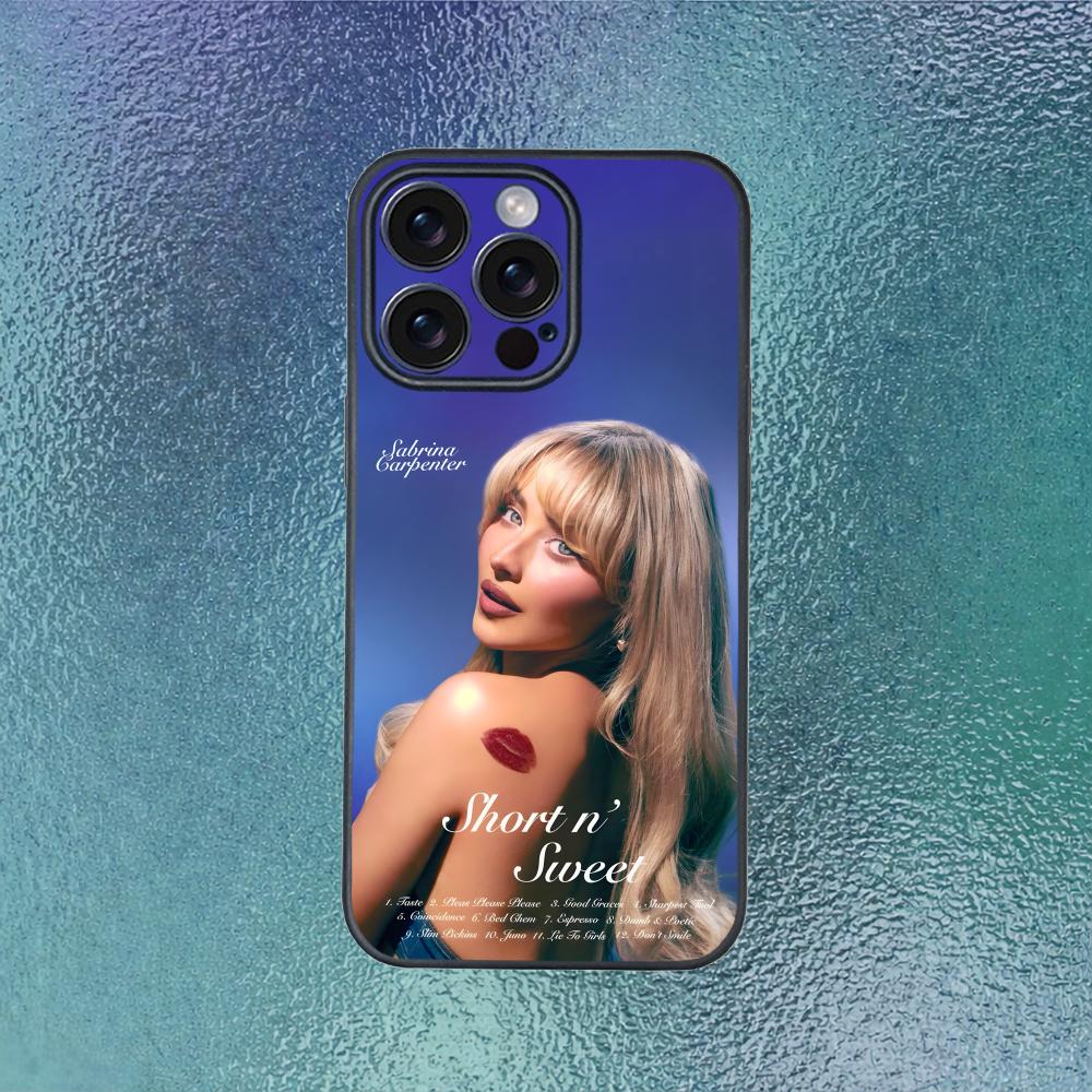 Pop singer Sabrina sab Carpenter Phone Case for iPhone 12-17 Air Plus Pro Max Satin Glossy Colorful Great Gift phone case iPhone15plus
