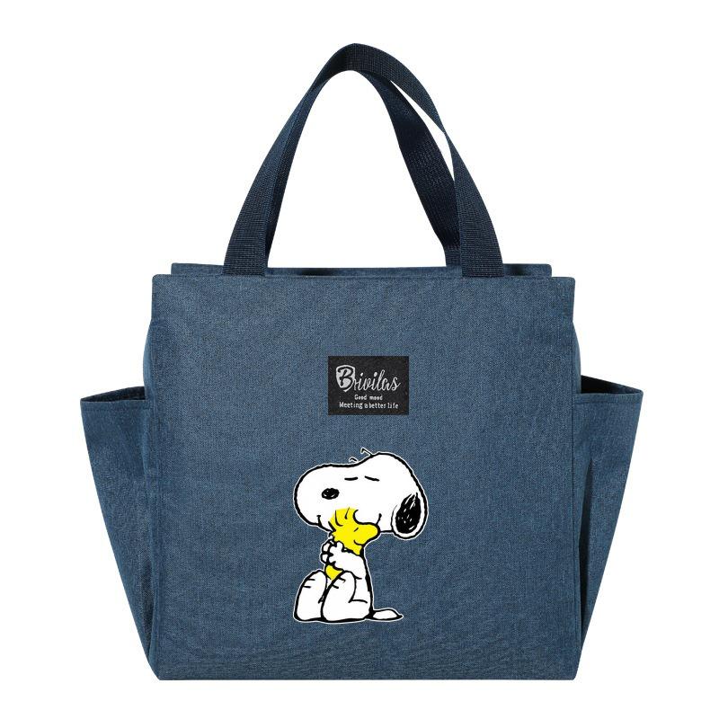 Snoopy Insulated Portable Bento Bag - Hot Selling Lunch Box with Ice Pack for Picnics 25x25x14CM