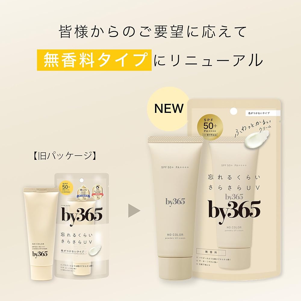 NARIS UP By365 Powdery UV Cream A Fragrance-Free 60g Sunscreen Moisturizer Primer Pore Cover