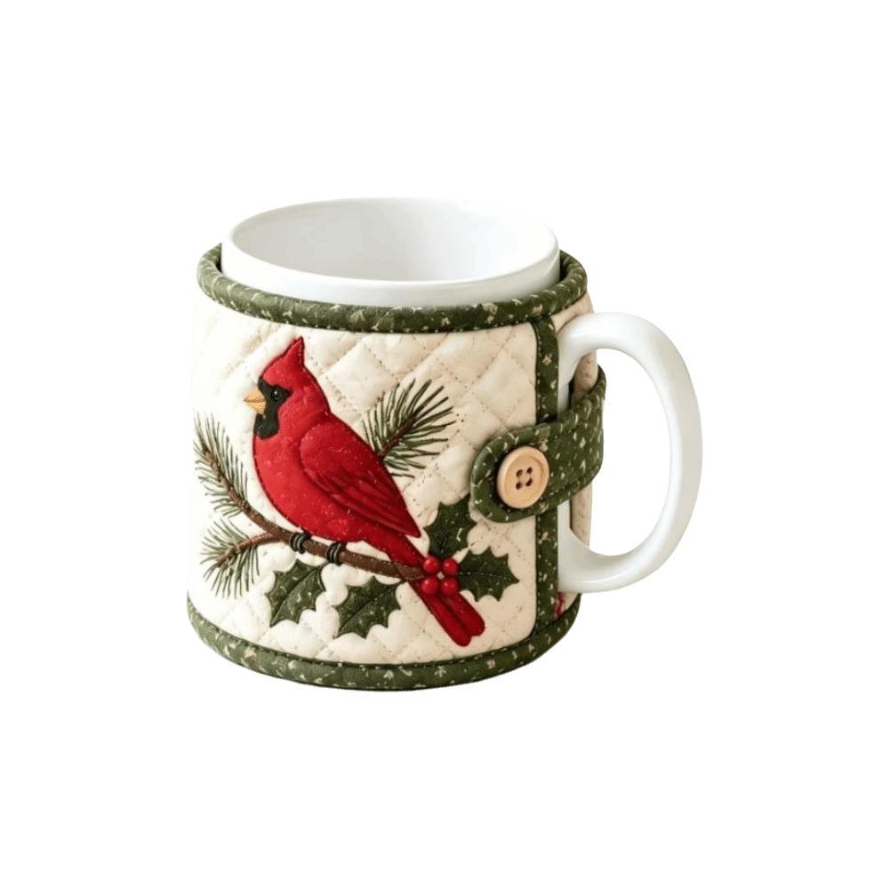 Deer Christmas Ornaments Snowman Mug Protective Cover Atmosphere Christmas Tea Cup Holder Mug