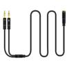 3.5mm Audio Splitter: One-to-Two Dual-Hole Computer Headset Adapter.