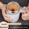 Automatic Stirring Cup - Stainless Steel Lazy Magnetic Rotating Coffee Cup - Printable Mug - 304 Stainless Steel