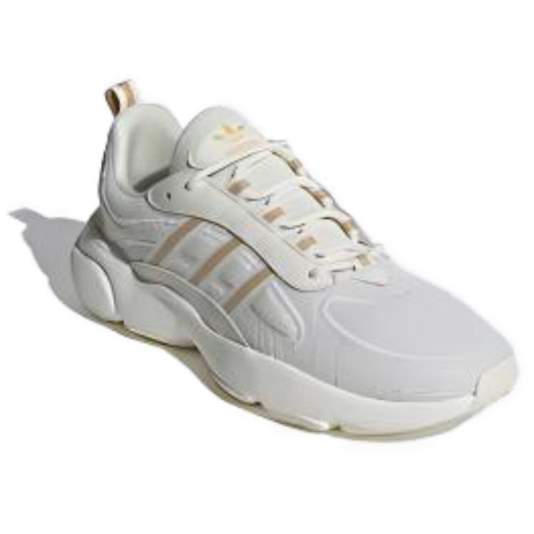 Adidas Originals Haiwee Mesh Comfortable Simple Shock Absorption Wear-Resistant Breathable Low-Top Dad Shoes Unisex Sneakers White Yellow JH7355