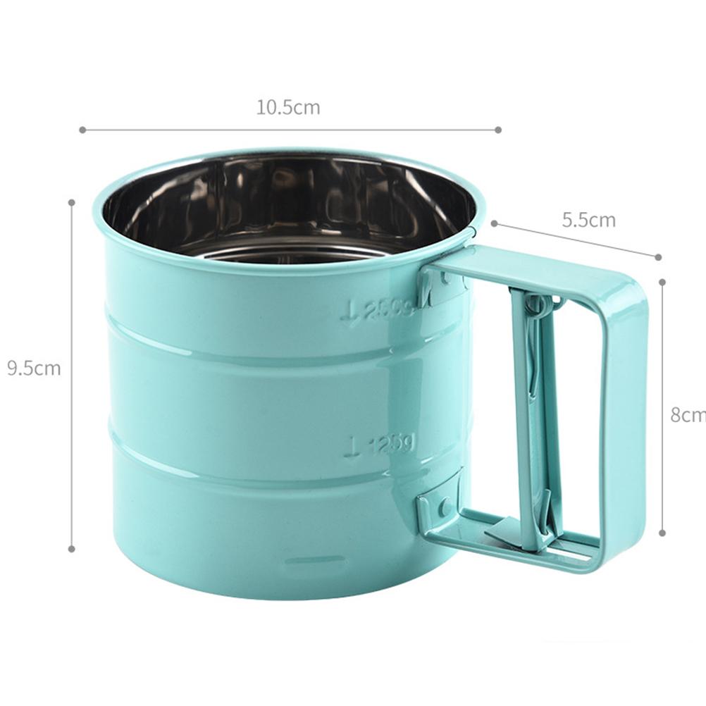 Flour Semiautomatic Sieve Kitchen Handheld Flour Sieve Cup Baking Tool