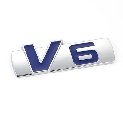 3D Car V6 Logo Sticker Emblem Auto Badge Decal V6 Styling
