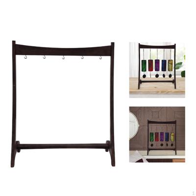 Wind Chime Stand Chinese Writing Brush Hanger Desk Organization Decor Gong Calligraphy