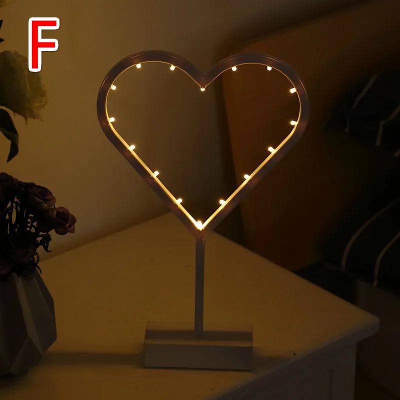 

Креативные светодиодные огни в форме звезд, рождественские елки, маленькие ночные огни, романтическая спальня, наружное украшение, тепло F