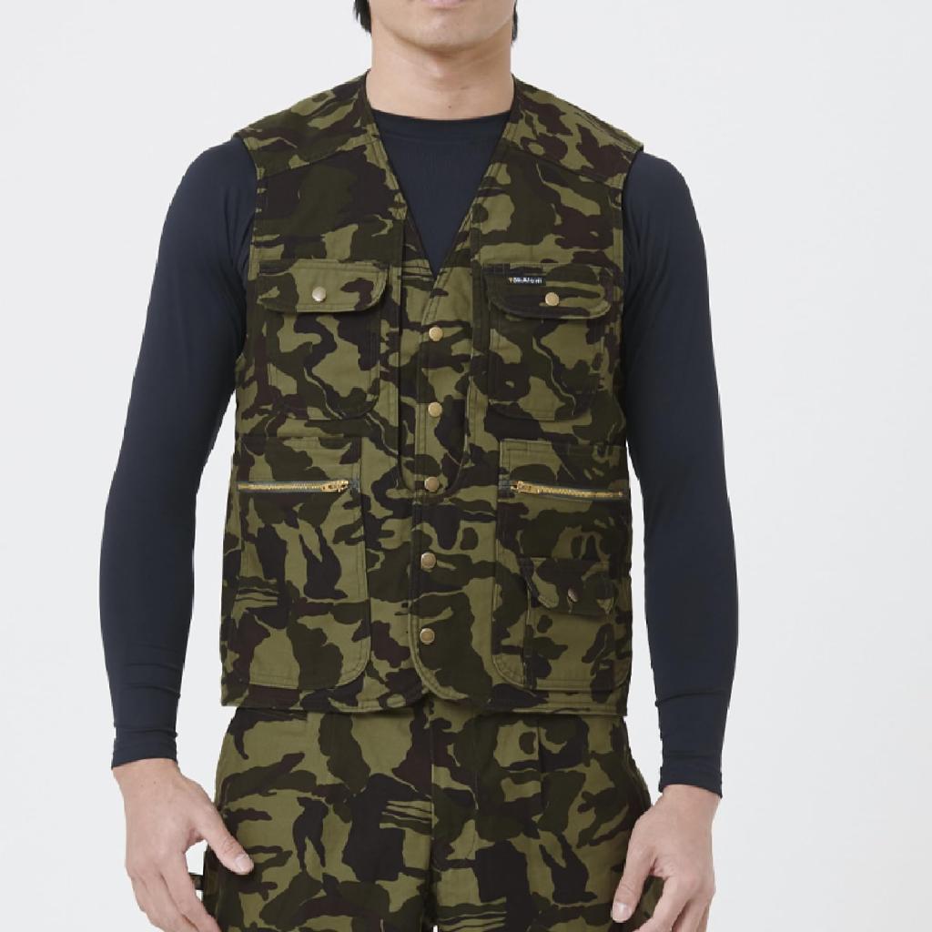 Series Vest and Knickerbocker Pants Set Toraichi Construction Size 4L x 95cm Camouflage Green [Toraichi] Toraichi/4441 (4441s611406) Workwear,