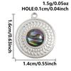2pcs Various Shape Abalone Shell Trendy Square Oval Rectangle Stainless Steel Charm For Jewelry Making Supplies DIY Pendant Bulk