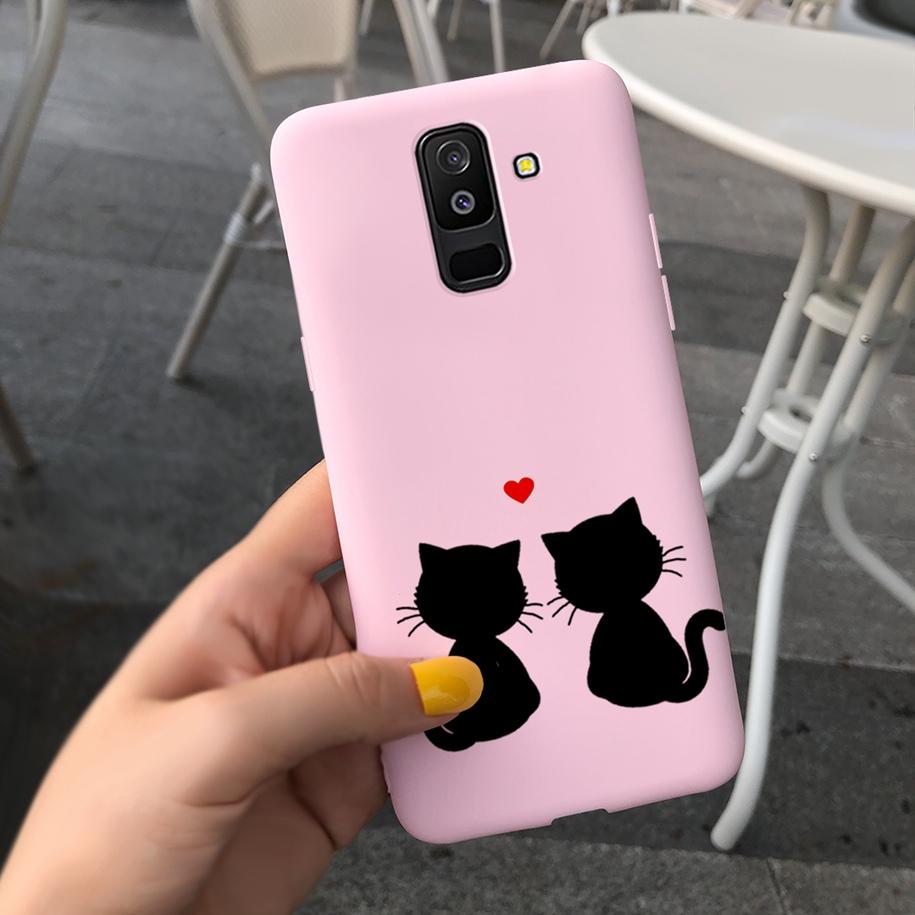 For Samsung A6 Plus 2018 Case Original Butterfly Silicone Funda Soft Protective Cover For Samsung Galaxy A6 2018 A6+ A6Plus Capa
