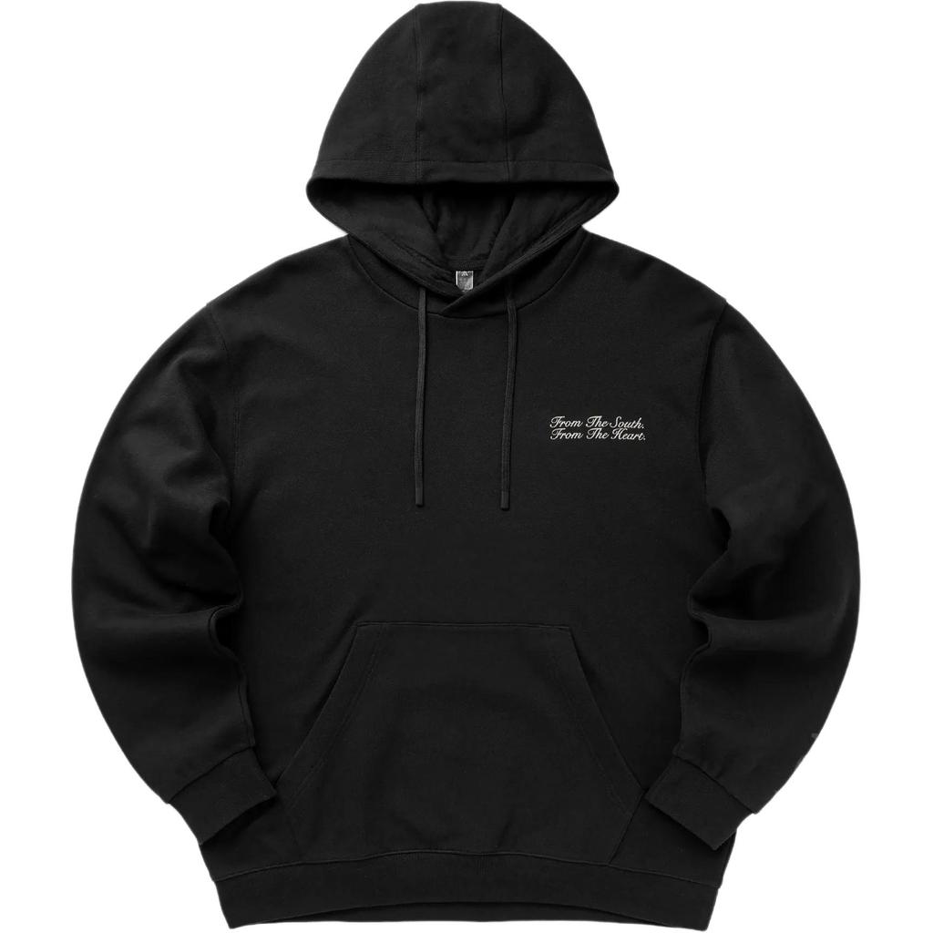 Adidas X FC Bayern X BSTN Collaboration SS25 Football Fashion Versatile Letter Hoodie Long Sleeve Sweatshirt Men sweatshirt Black JF0577