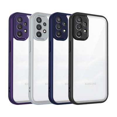 Schokbestendige Armor Telefoonhoesje Voor Samsung A52 A53 A32 A22 A12 A13 A23 A33 A02S A03S 4G 5G Luxe Mat Acryl Transparante Achterkant