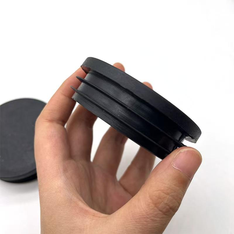 12pcs 60mm Round Plastic Plugs with Glide Insert Design Durable Mounting for Chair Leg Tubes Furniture No Drill Required