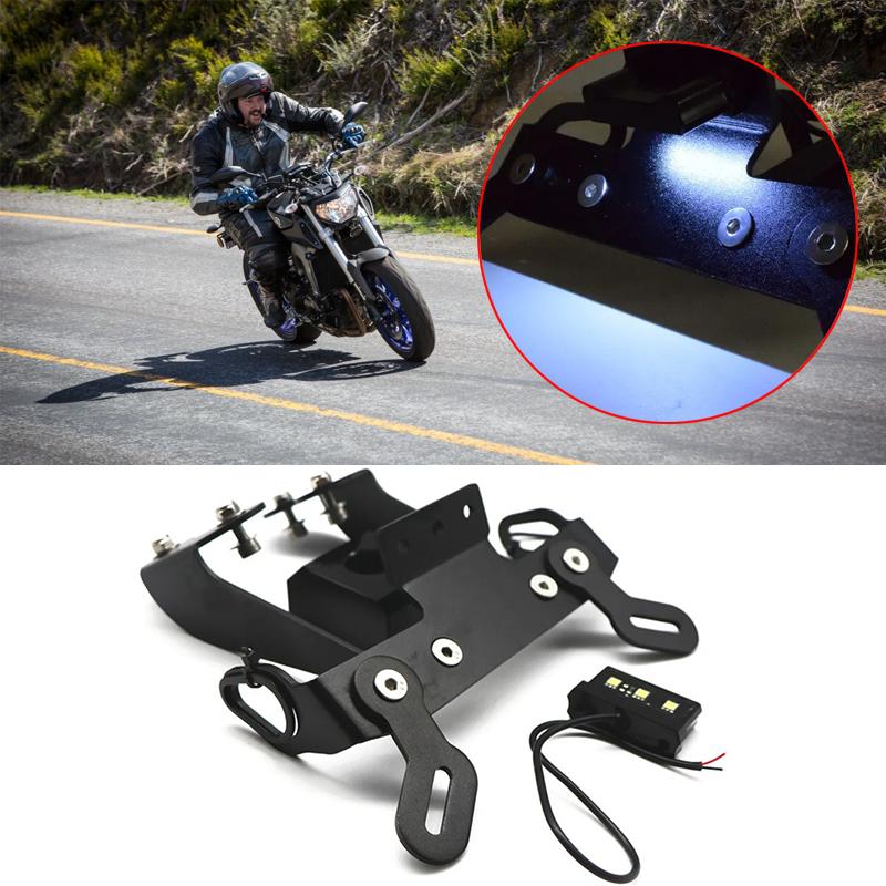 Motorcycle Accessories License Plate Holder Frame Bracket For YAMAHA MT09 FZ09 SP09 MT 09 FZ 09 MT-09 FZ-09 2017 2018 2019 2020