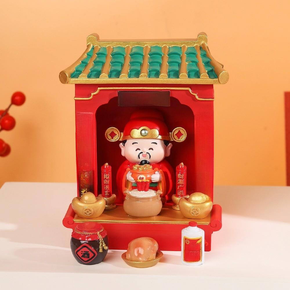 Resin God Statue Gift For Office Home Decor With Wealth God Figurine For Celebrations And Gifts