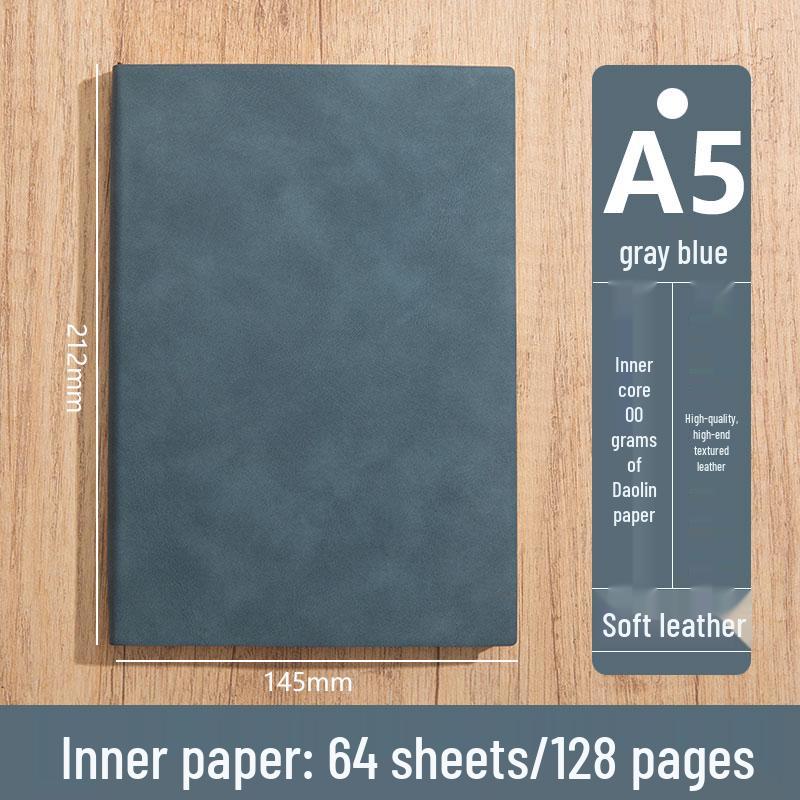 Personalized A5 Soft Leather Notebooks with Logo Printing: Custom Covers & Pages for Office Use