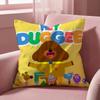 Cartoon H-Hey Duggees Cute Cushion Cover Multi-Scene Pillow Cover for Home & Car - Reversible, Soft & Durable for Daily Use