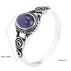 Europäisch-Amerikanisch Persönlichkeit Vintage Hohl Edelstein Titanstahlring Unisex Mode Retro Charme Fingerring Täglicher Party Schmuck Geschenk