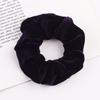 1 PC Velvet Scrunchies Rope For Women Girls Solid Hair Ties Big Ponytail Holders Headband Black Coffee Hair Band Accessories