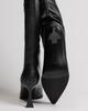 Ankle Boots On Stiletto Heels Berkonty 3850100 36 Black Leather