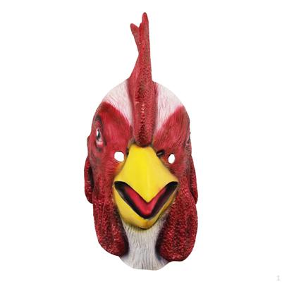 Chicken Mask Portable Lightweight Roles Play Animal Head Face Cover Masquerade for