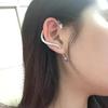 Women's Snake Stud Earrings Gold Silver Snake Ear Cuff Pierced Snake Earrings