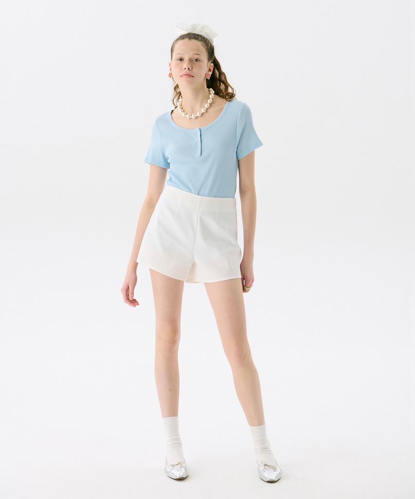 Jun Jun Space Pattern Shorts_White
