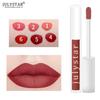Julystar Lip Glaze ist nicht leicht zu verblassen und klebt nicht am Becher, feuchtigkeitsspendender matter leichter Lipgloss Make-up