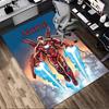Personalized Name Iron Man Flight Living Room Non-Slip Area Rug Soft Carpet for Bedroom Kids Playroom Sofa Office Home Decor Doormat
