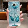 For Samsung Galaxy A5 2016 A3 2016 A7 2017 Case Flower Butterfly Soft Silicone Clear TPU Cover For Samsung A3 A5 2017 Cases Capa