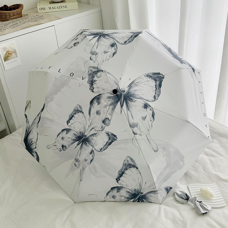 Lightweight Folding Umbrella UV Protection Sun Umbrella Waterproof Rain Umbrella Compact Portable for Travel Outdoor Commute Leisure