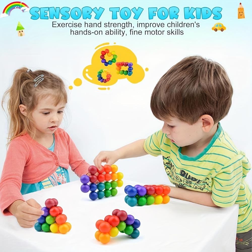 Montessori, Various Educational Ball Toys, 3D Beading Stress Relief Magic Ball, Educational Novelty Stress Relief Toys