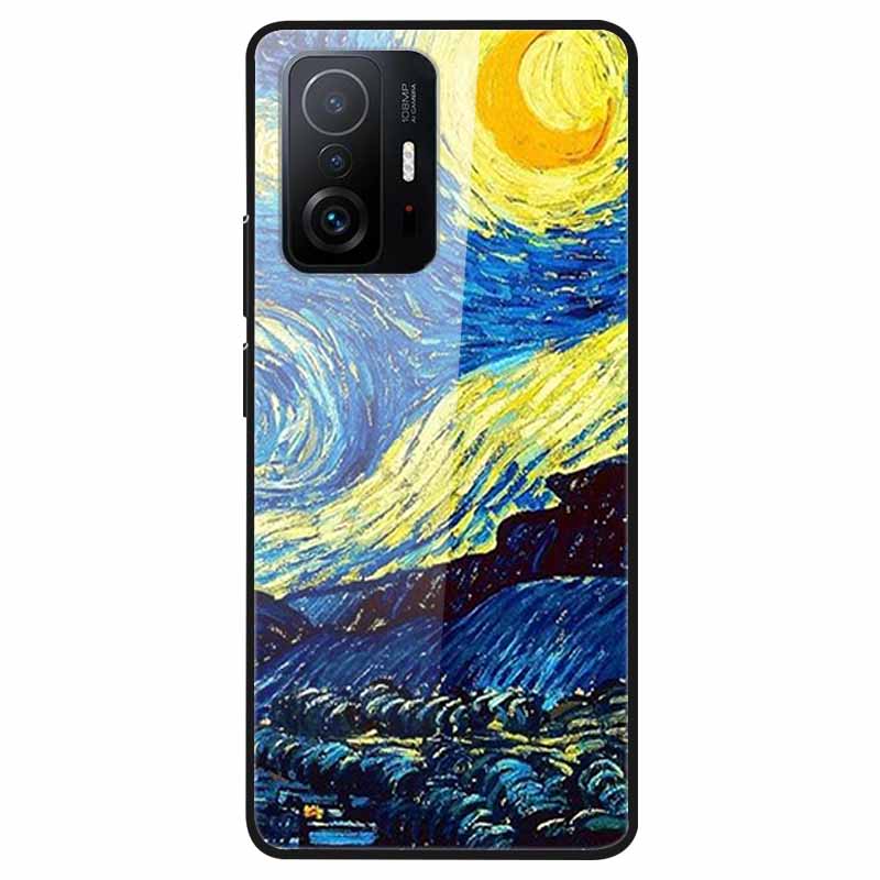 Tempered Glass Case For Xiaomi 11T Cover 6.67 Cool Bumper Hard glass Case For Xiaomi 11T Pro Case Mi 11T Pro Mi11T Capa Shells