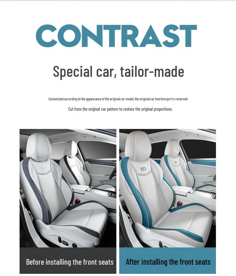 2024 VW ID.7 First Edition Leather Seat Covers - All-Season, Full Surround Design