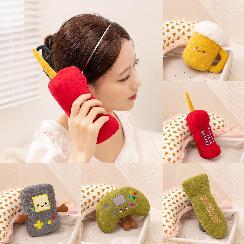 Giocattolo Peluche Controller Console di Gioco con Tessuto a Pelo Corto per Bambini e Collezionisti