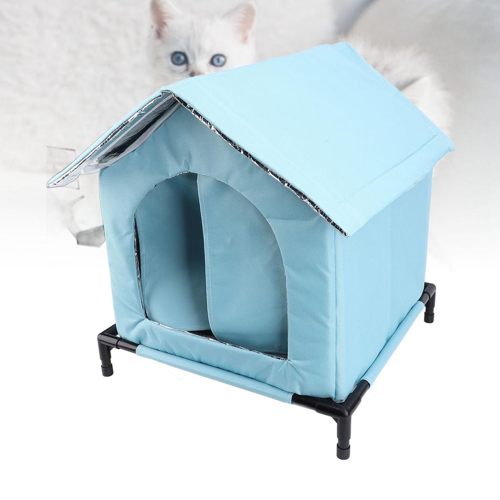 Outdoor Cat House Winter Warm Water Resistant Rainproof Large Space All Seasons   Enclosed Tent Insulated Shelter for Stray Cat