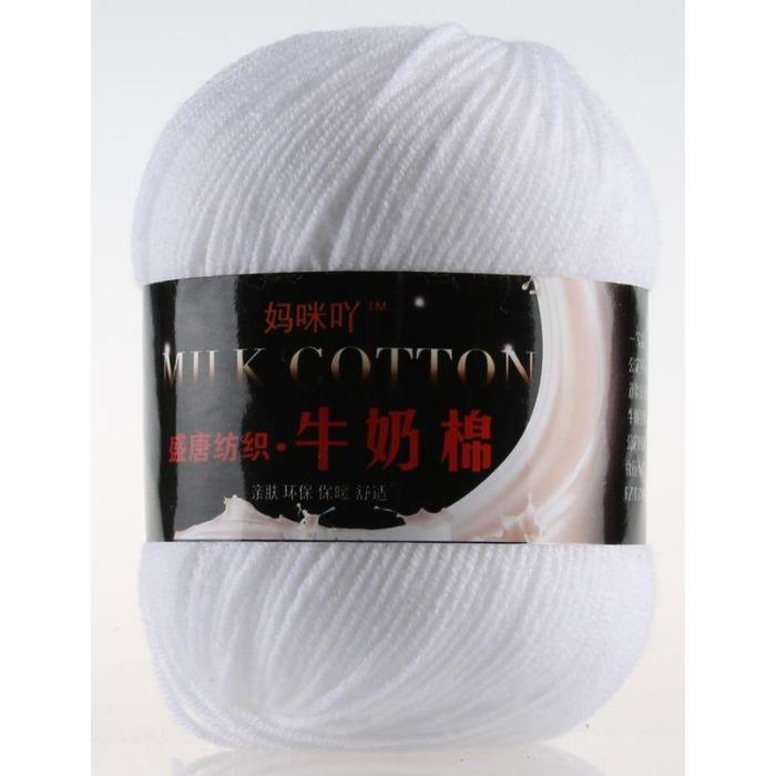 4 Strands Milk Cotton Wool Ball Thread Medium Thick Doll Throw Pillow Blanket Hat Scarf Crochet Hook Shoe Diy Knitting Material Bag *3pcs