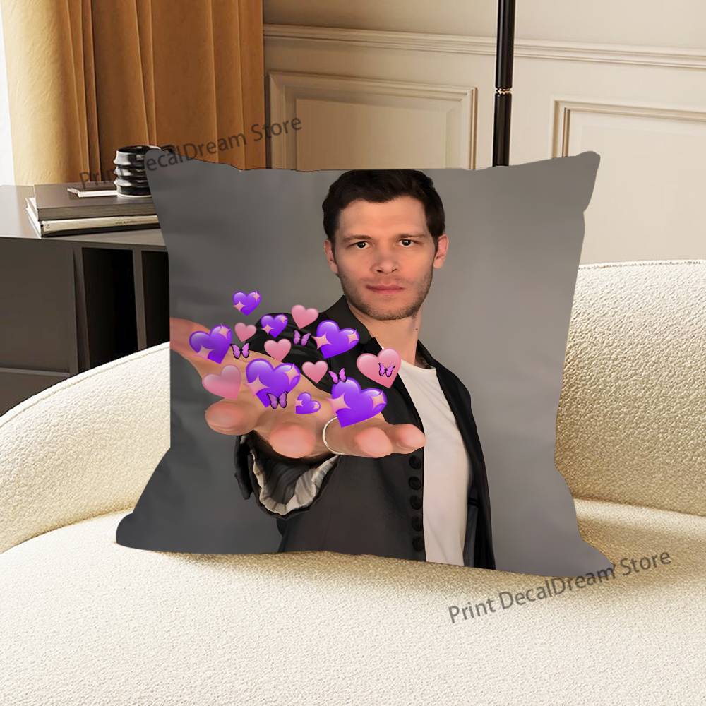 K-Klaus Mikaelson Cushion For Bedroom Car Coffee Shop Room and Living Room Sofa Decorative Pillow Cover Case