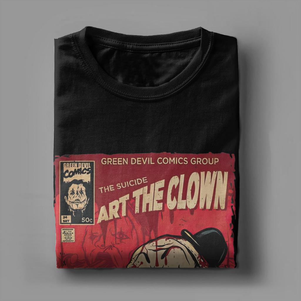 Pánské tričko Terrifier Mister Nice Clown Hororový film 100% bavlna Oblečení Vintage Krátký rukáv Kulatý výstřih Trička Potištěné tričko