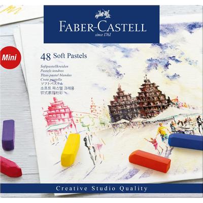Faber-Castell Soft Pastell 46 Farben 48-teiliges Set Papierbox 128248 [Japanisches Originalprodukt]