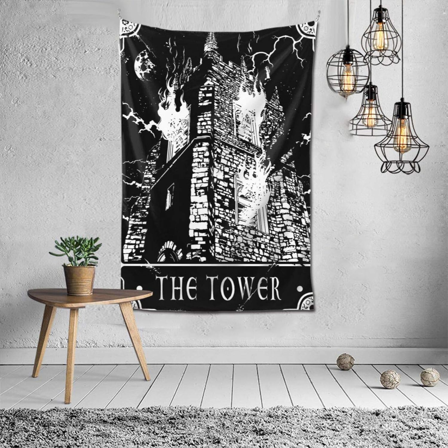 Tarot Tower Tapestry 1/4 75x100 чёрный