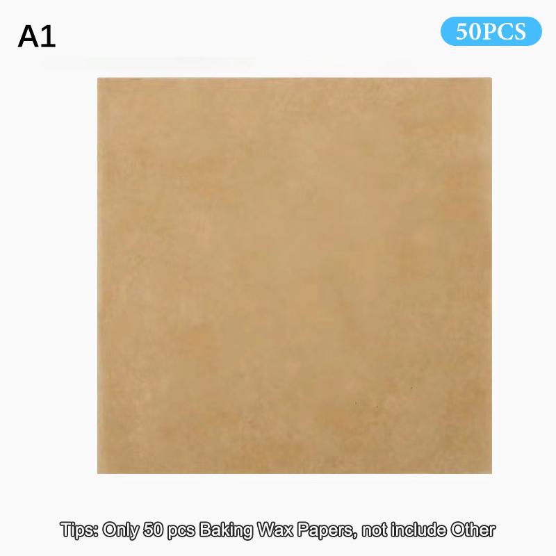 50Pcs Food Grade Baking Wax Paper Strawberry & Floral Patterned Paper Squares Non-Stick Cake Burger Chips Wrapping Papers