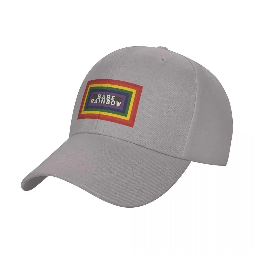 Babe Rainbow Baseball Cap beach hat Bobble Hat New In Male Womens